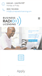 Mobile Screenshot of businessradiolicensing.com
